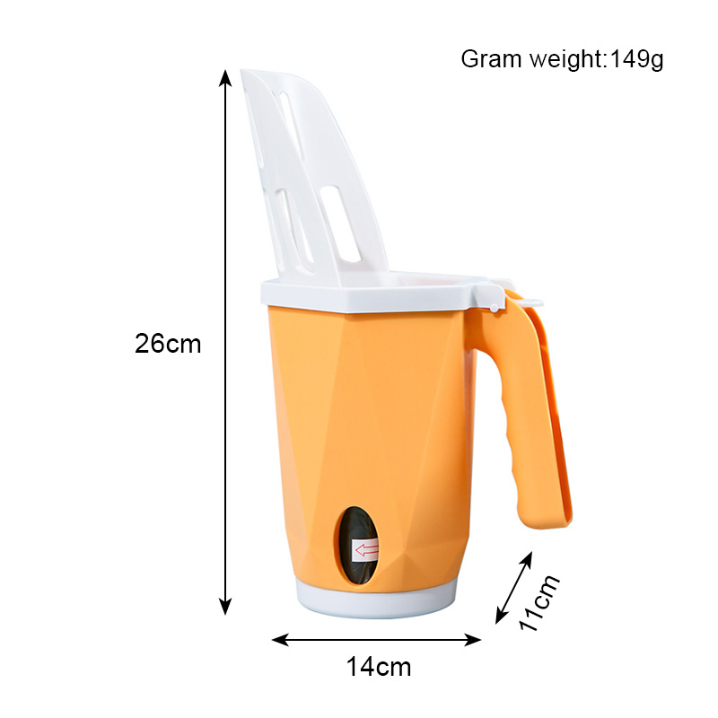 Large Capacity Waste Tank Cat Poop Scoop Cleaning Waste Plastic Quick Cat Litter Scoop All-In-One Cat Litter Scoop Set