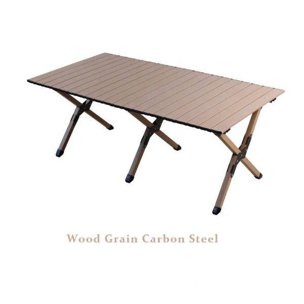 Carbon Steel Foldable Camping Table 30kg Load Bearing 2-6 People