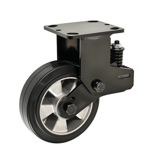 Dual Spring Rubber Extra Heavy Duty Caster Aluminum Wheel Core Automotive Manufacturing  Assembly Lines