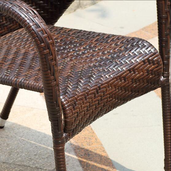 Hot Modern PE Rattan Chair Aluminium Outdoor Garden wicker table and chairs sets