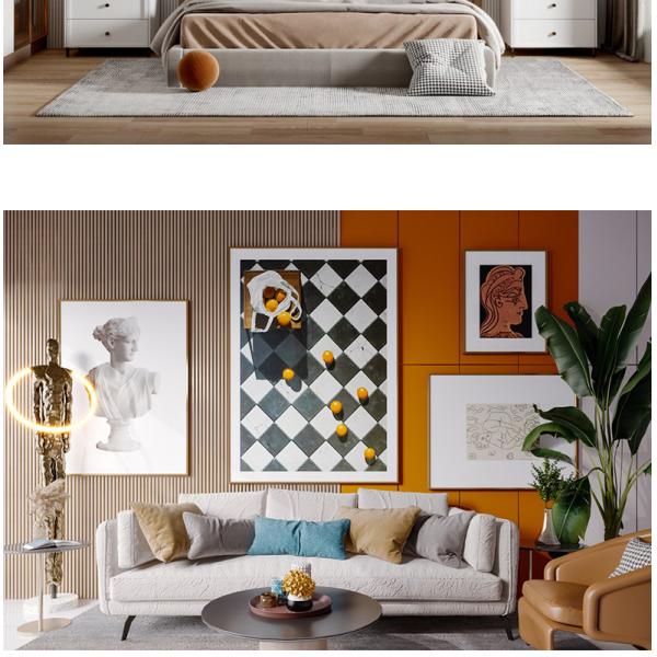 Панель 1220*2440mm 1220*2600mm внутреннего художественного оформления WPC деревянная