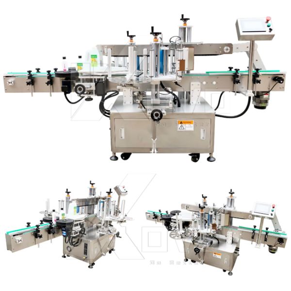 Shampoo Square Round Bottle Double Side Sticker Hand Wash Automatic Labeling Machine