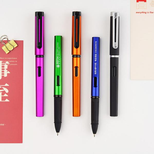 Multi Color Plastic Creative Gel Ink Pen Metallic Painting Advertising Signature Pen