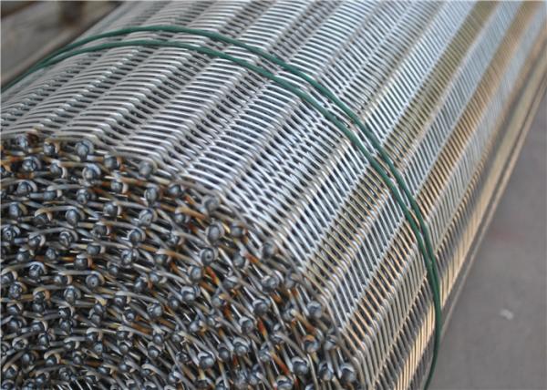 SS304 316 316L Spiral Wire Metal Mesh Belt High Temperature Resistance