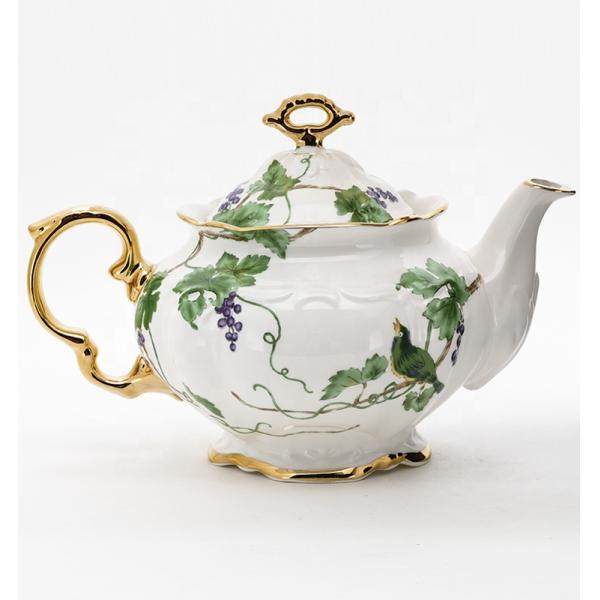 Цветочные керамические декоративные чайники керамические чайники большой вместимости для послеобеденного чая