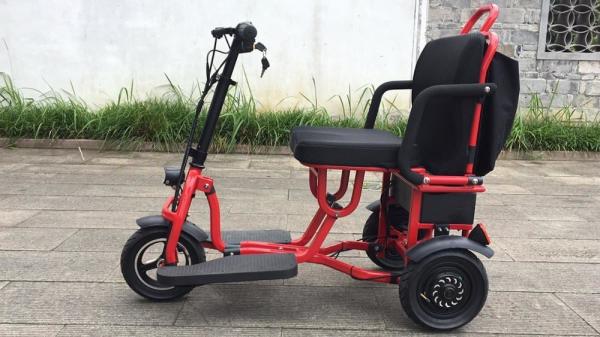 48V 10Ah Lithium Battery Folding Electric Tricycle Scooter for Adults Lightweight