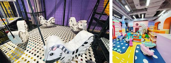 明るい色の泡のソフトプレイセット 3~8歳 室内用