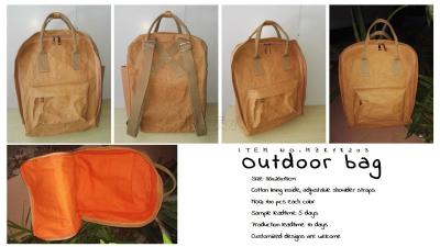 ECO-Friendly washable kraft paper school bag, sports bag, backpack
