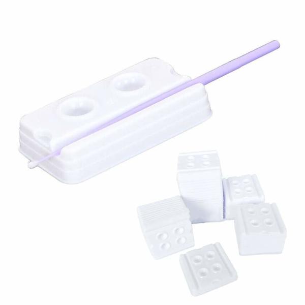 Dental Materials Blending Wells 2/4 Wells Disposable Mixing Trays ECO-Friendly Plastic Dental Mixing Wells