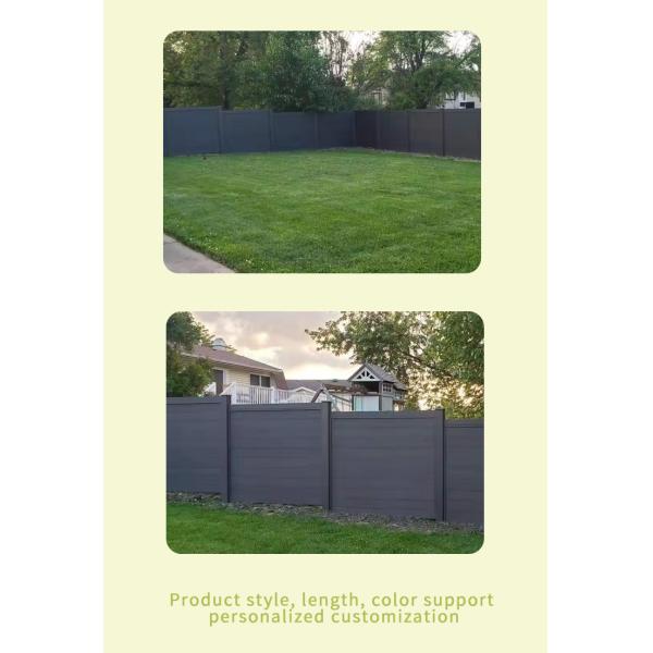 UV-Proof Wood Plastic Composite Fence Board for Porch Railings and Flooring Mounted