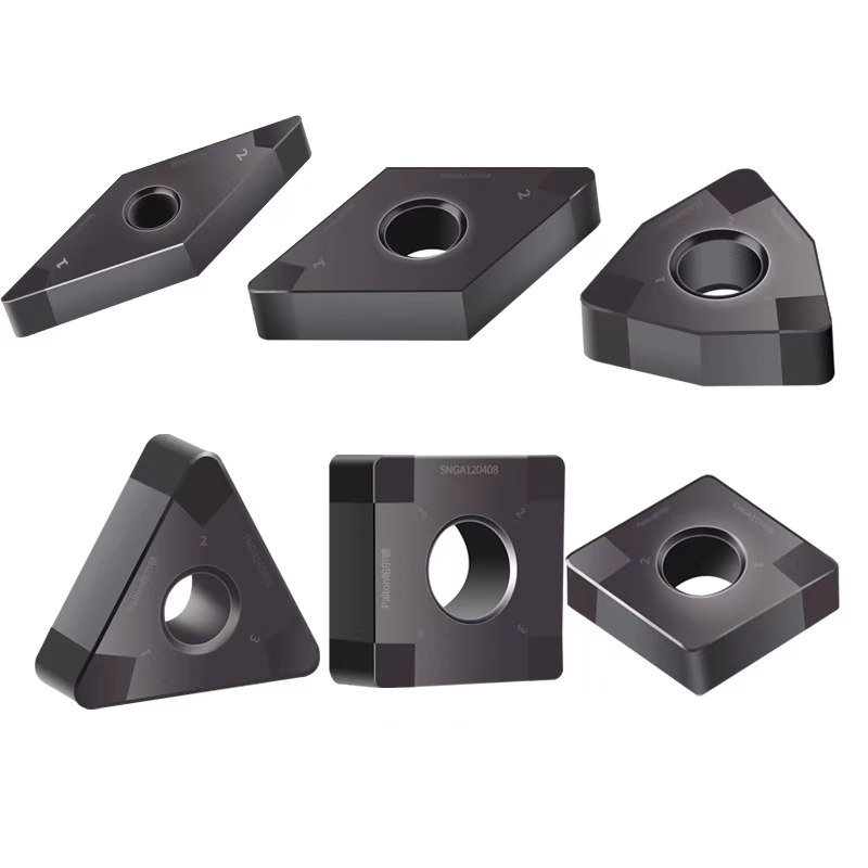 High Hardness CBN Inserts CNC Grooving Lathe Tools Polygonal Semi Circular