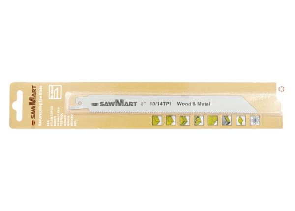 Reciprocating saw blade  WB81014A BIM 10T/14T 200mm For wood and metal material