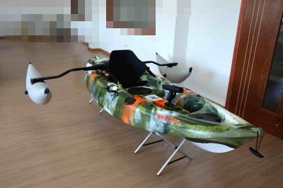 Rotational Single Kayak Fishing Boats LLDPE Material With Flush Mounted Rod Holder