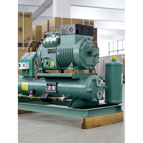 Semi Hermetic Condensing Unit developed to ensure heat transfer and refrigeration performance in commercial and industrial
