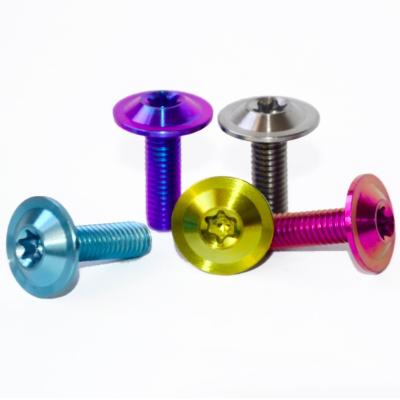 DIN Standard Titanium Precision Parts Gold Torx Bicycle Titanium Bolt