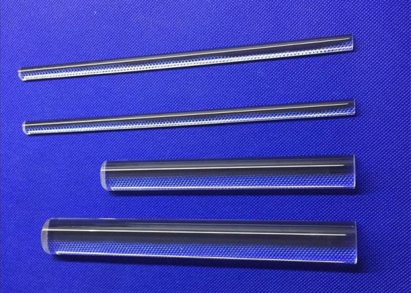 Produto químico UV Quartz Tube Rod Material ecológico 0,25-0,5 mm Diâmetro interno Alta precisão
