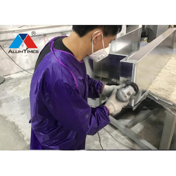 Recyclable Exterior Aluminum Panels Facade , Ral Color Perforated Metal Cladding Panels