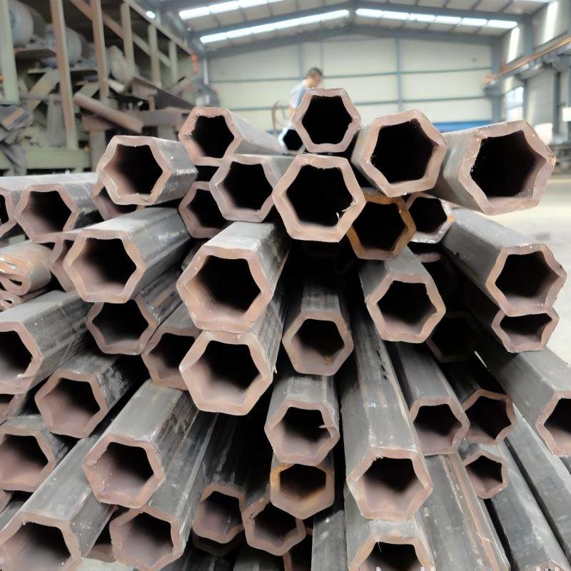 Seamless Carbon Steel Hexagonal Tube, Cold Drawn Special Shaped Hollow Pipe for Mechanical Transmission Components Custom Sizes Available
