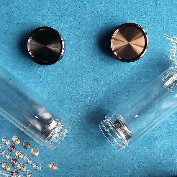 Double Layer Thickened Heat Proof Glass Cup for Tea Making Separation HBL-W-300-108-A