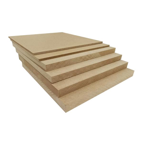 1220*2440mm 18mm 3mm 12mm Plain MDF Board with Melamine Colors and Wood Fiber
