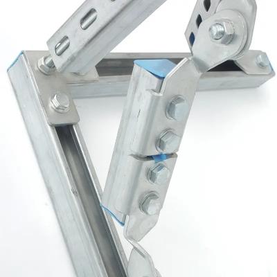 Custom Hot Dipped Galvanized Steel Seismic Retrofit Brackets ODM OEM