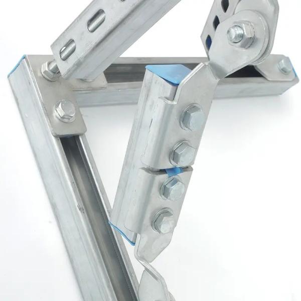 Custom Hot Dipped Galvanized Steel Seismic Retrofit Brackets ODM OEM