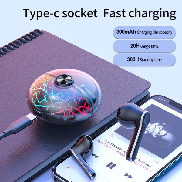 Bluetooth 5.3 HI-FI True Wireless Stereo Headphones Waterproof In - Ear Headphone