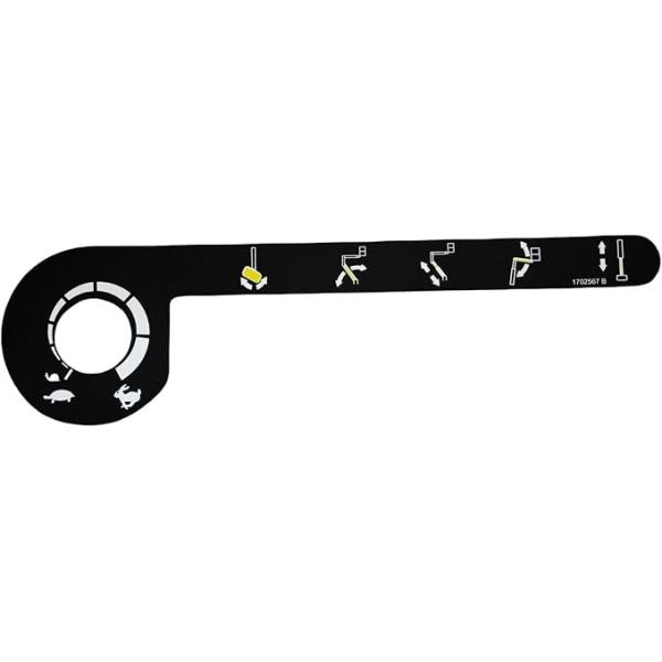 1702567 Jlg Control Panel Decals Irregular Shape For E300AJP E450AJ 450AJ 510AJ 600AJ