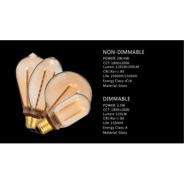 E27 A60 Bulb, Deco Light, LED Bulb, Fashionable Glass Bulb, Candle Light