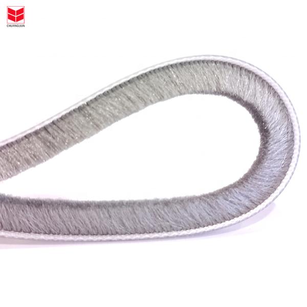 CLJ Woven Brush Seal Wool Pile Weather Strip For Pet Door Seal With Straight Fur Apartment