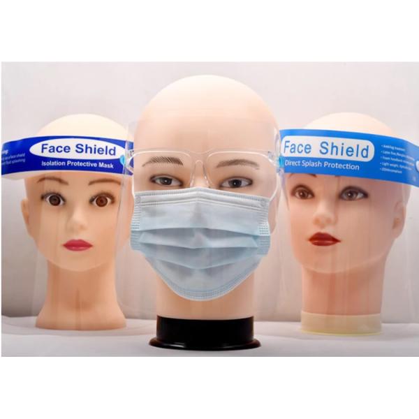 Transparent Protective Kids Child Children Safety Visor Face Facial Weat Glasses Clear Shield Faceshield with Glasses Fr