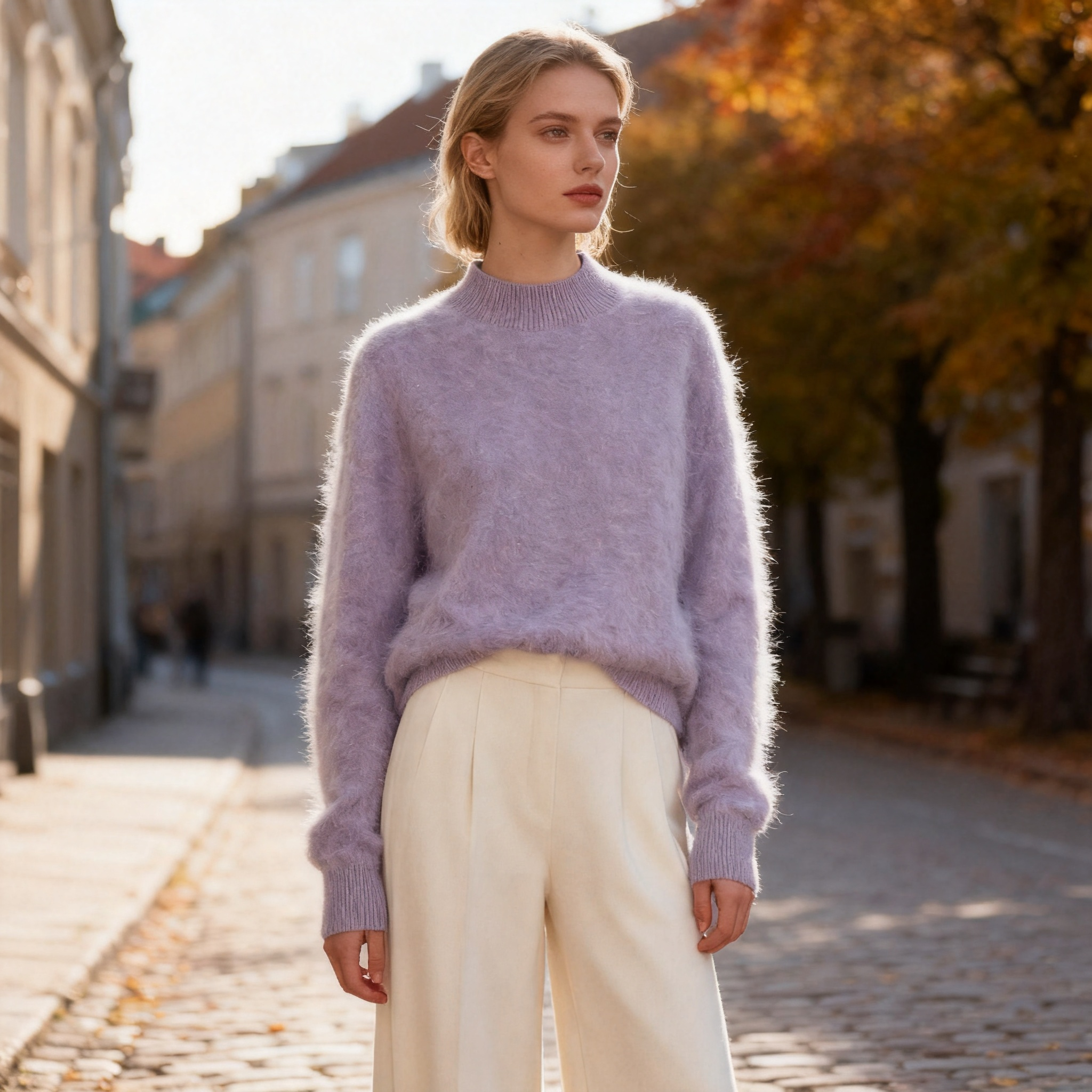 Cashmere-quality Breathable Korean-style Pullover Sweater for Women Winter 2026