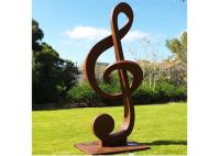 Escultura feita sob encomenda de Rusty Corten Steel Music Notes do tamanho para o jardim