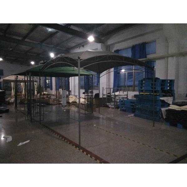 Outdoor Patio Carport with Steel Frame 3*3M Sunshade Garden White Wedding Canopy Roof