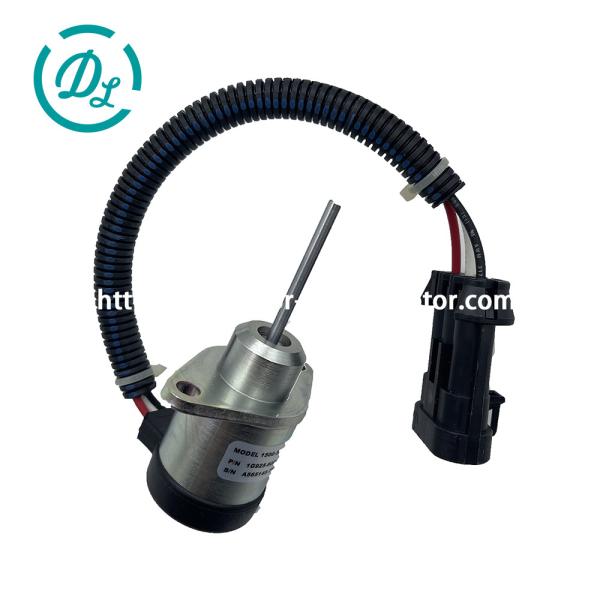 EexcavaStart Kubota V2403 Engine Fuel Stop Solenoid 1G925-60011 12VDC