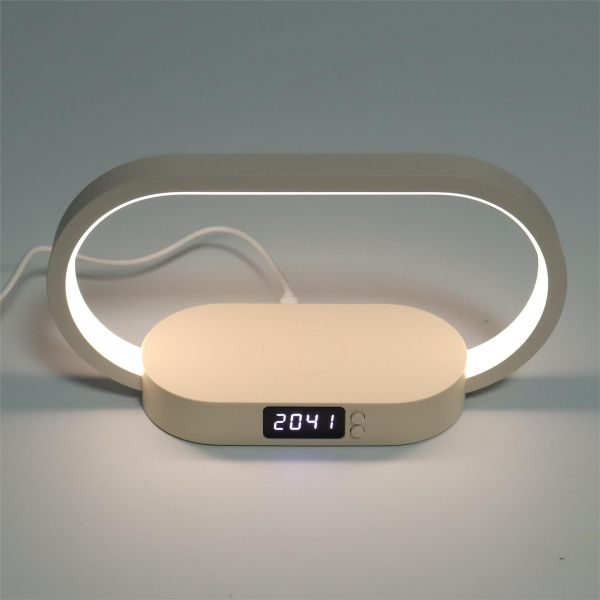 WR08 Warm White Emitting Color 10W LED Table Lamp Wireless Charging 3 Temperature Dimmable Smart Touch Control Night Light