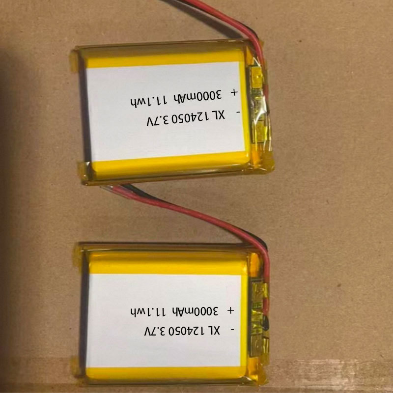 124050 Rechargeable Lithium Polymer Battery 3.7V 3000mAh Li-Po Cell for Electric Toys and Hand Warmers