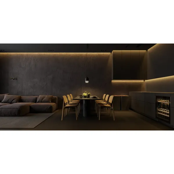 Adjustable Light Angle 6063 T3-T8 Aluminum Alloy Anodized Surface Mounted LED Profile