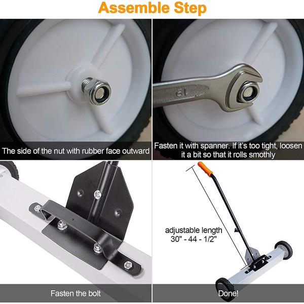 Легкая металлическая дорожная подметаль для дорожного магнитного подметания
