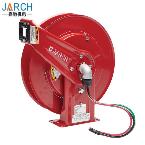 JARCH Bare Ethernet Cable Compact Cable Reel , Power Cord Reels 4 Conductors spring cable reel
