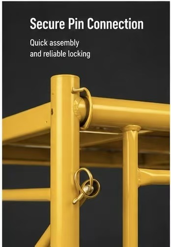 Portable Frame Scaffolding with Built In Ladder Grid Platform and Hot-dip Galvanized Finish