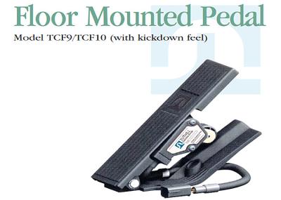Pedal de acelerador eletrônico montado no chão TCF9 / TCF10 série com sensação de kickdown