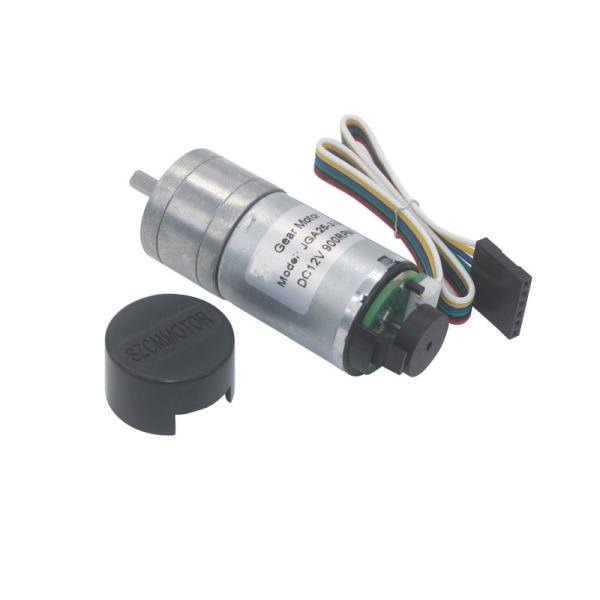 JGA25-370GB Grande Torque Pequenos motores de engrenagem DC 1360rpm com tachômetro Encoder