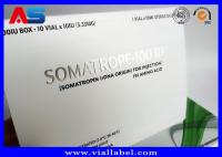 Somatropina Bodybuilding Hcg comprimidos Caixa de pílulas personalizada / Caixa de medicamentos Caixa de papel Caixa de papel papel de papel de prata