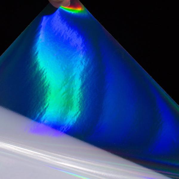 Rainbow Holographic Sticker Film de laminación en frío Revestimiento impermeable Opcional Ideal para artesanías de bricolaje Decoración de fotos Envase de regalos
