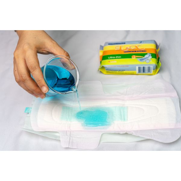 283mm Length Women Sanitary Pads 100 Percent Cotton Top Sheet Soft Breathable Absorbent Comfortable Feminine Care Product