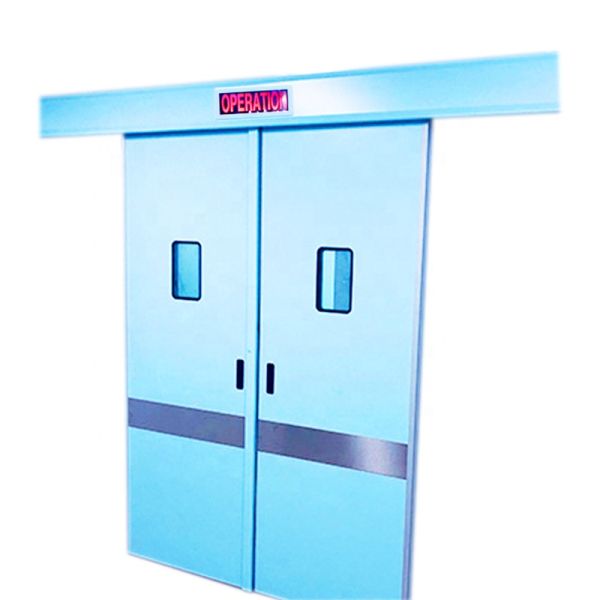 Stainless Steel or Glass Hospital Door with Manual or Automatic Operation and Fire Prevention for Operating Theater