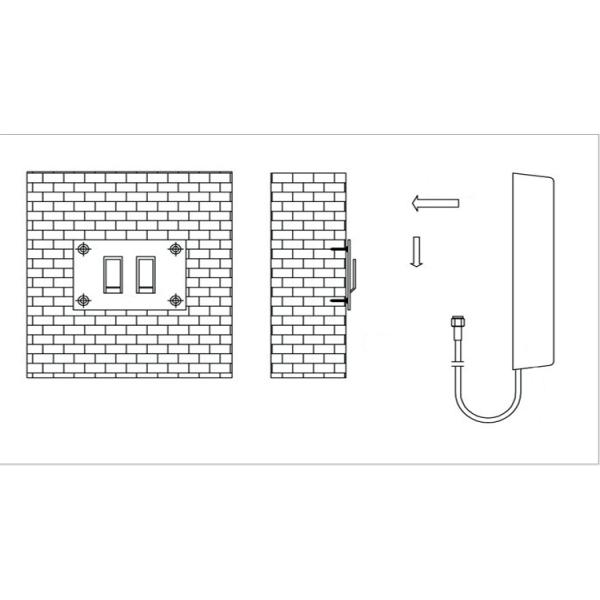 2700MHz Directional Indoor Omni Ceiling Antenna 10dBi 4G LTE