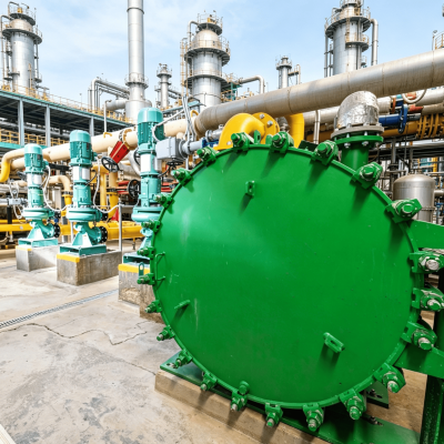 High Grade Material Construction Hydrocarbon Separator with Automated Control and Optimized Internal Dynamics for Petrochemical Systems