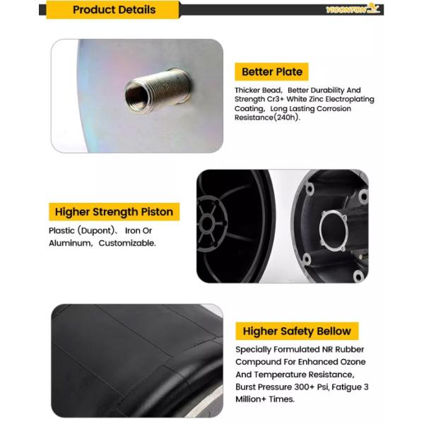 Весна воздуха SAF ЧЕЛОВЕКА Yiconton  Scania DAF BPW Hendrickson Scania Ridewell резиновая для автобуса трейлера тележки промышленного
